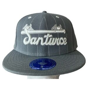 Santurce Cangrejeros Pinstripe Fitted Size 8 Hat Ebbets Field Gray‎
